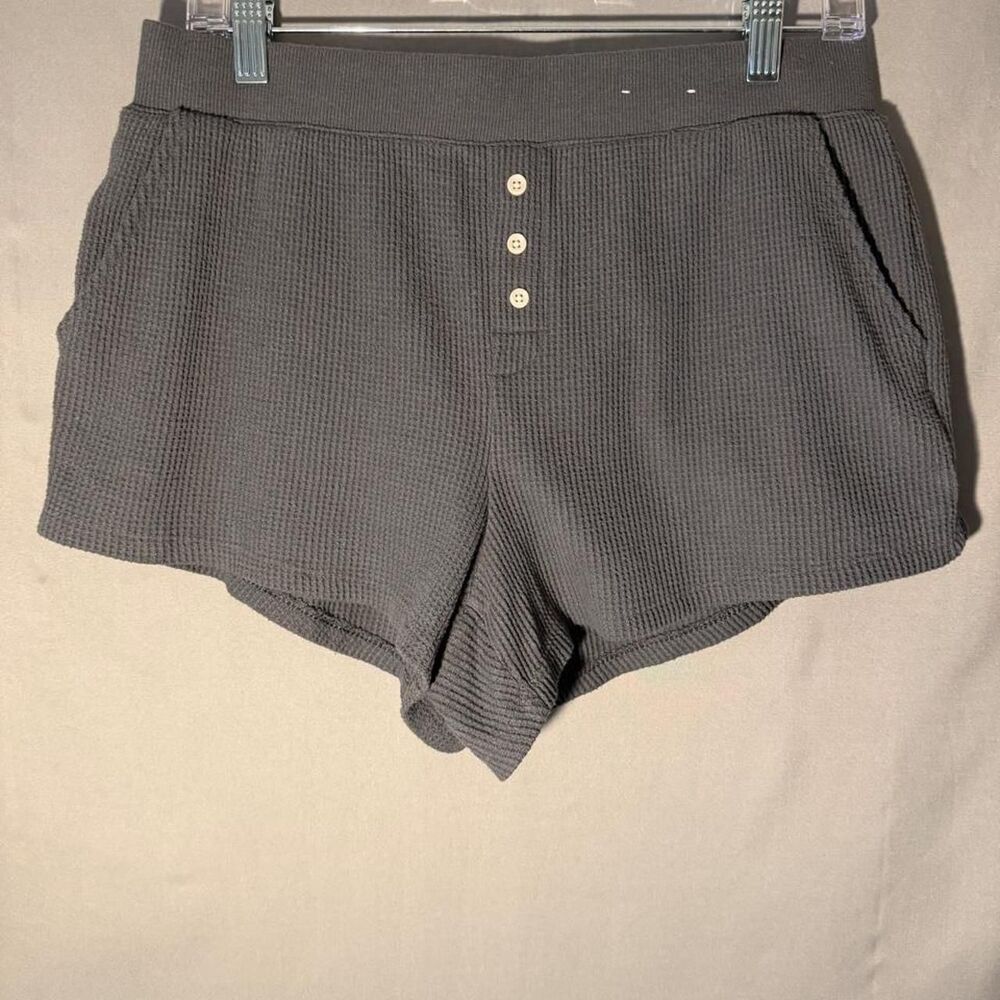 Auden Gray waffle knit shorts
